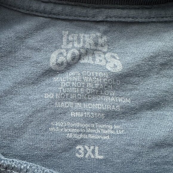 Luke Combs Wings World Tour 2023 Blue T-Shirt Unisex/Men’s Size 3X Band Tee - Picture 16 of 16